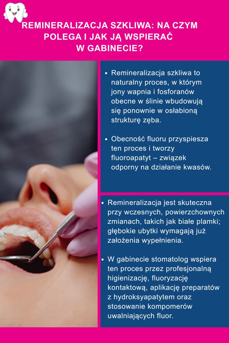 Remineralizacja szkliwa: na czym polega i jak ją wspierać w gabinecie?